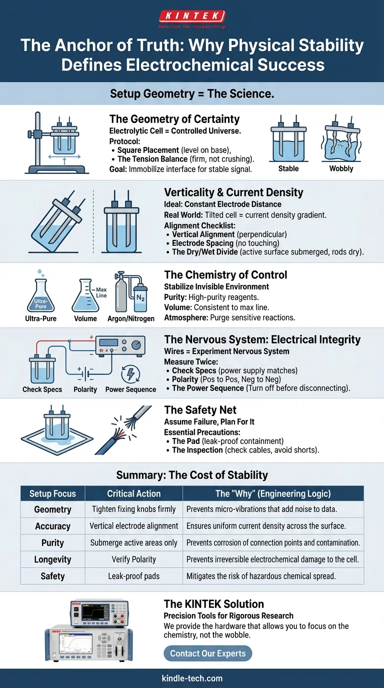 L'ancre de la vérité : Pourquoi la stabilité physique définit le succès électrochimique Guide Visuel