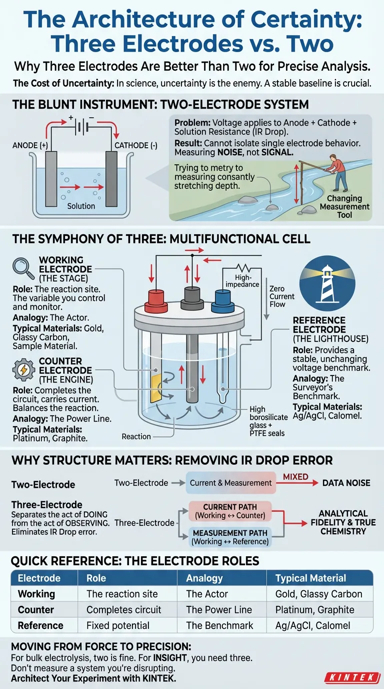 Архитектура определенности: почему три электрода лучше двух Визуальное руководство
