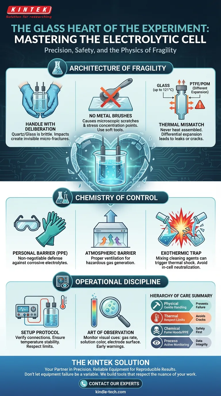 Le Cœur de Verre de l'Expérience : Maîtriser la Cellule Électrolytique Guide Visuel