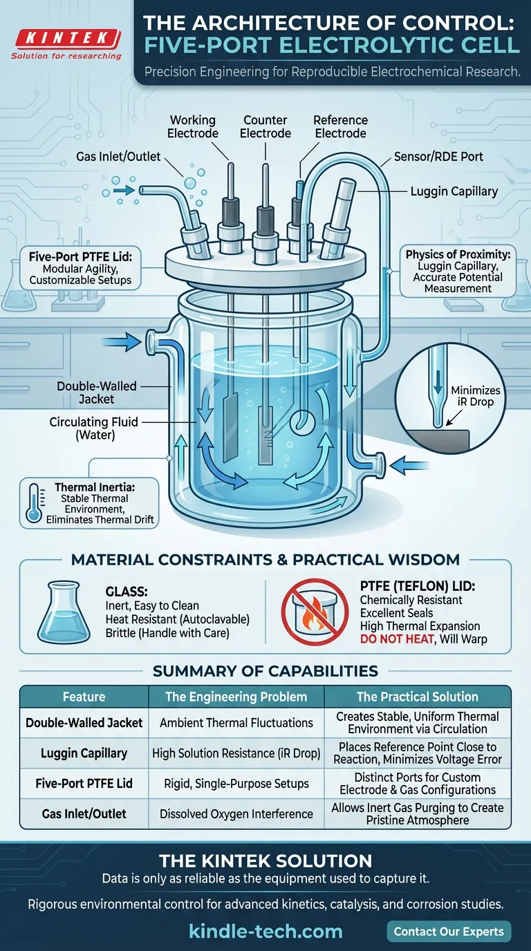 La Arquitectura del Control: Por Qué la Celda Electrolítica de Cinco Puertos es Más que Vidrio Guía Visual