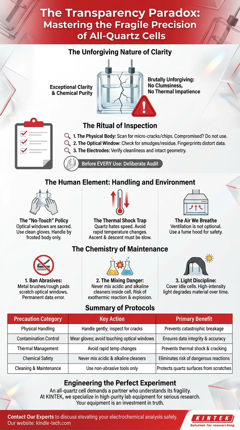 투명성의 역설: 모든 석영 셀의 깨지기 쉬운 정밀성 마스터하기 시각적 가이드