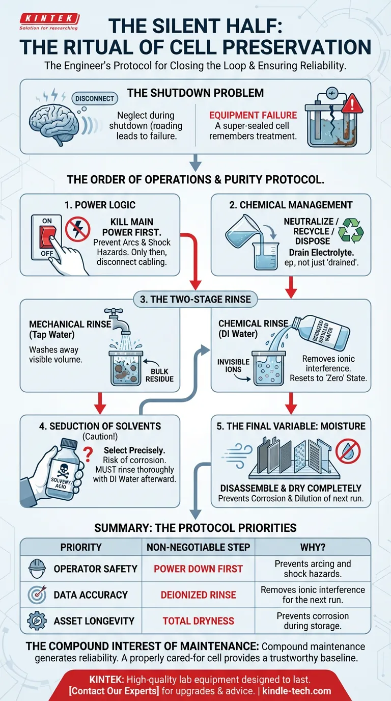 Тихая половина эксперимента: ритуал сохранения ячеек Визуальное руководство