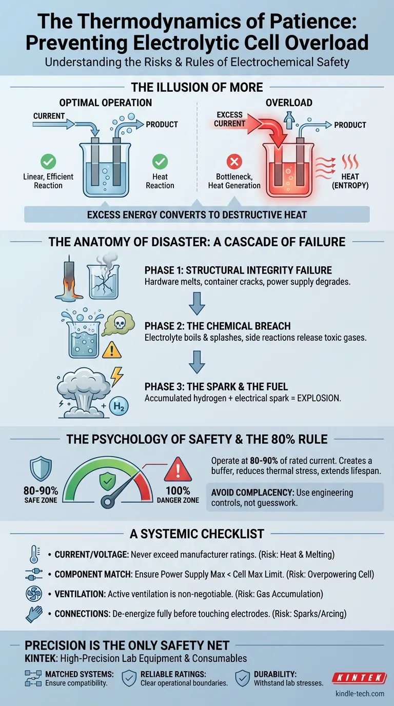 الديناميكا الحرارية للصبر: منع الحمل الزائد على الخلية الإلكتروليتية دليل مرئي