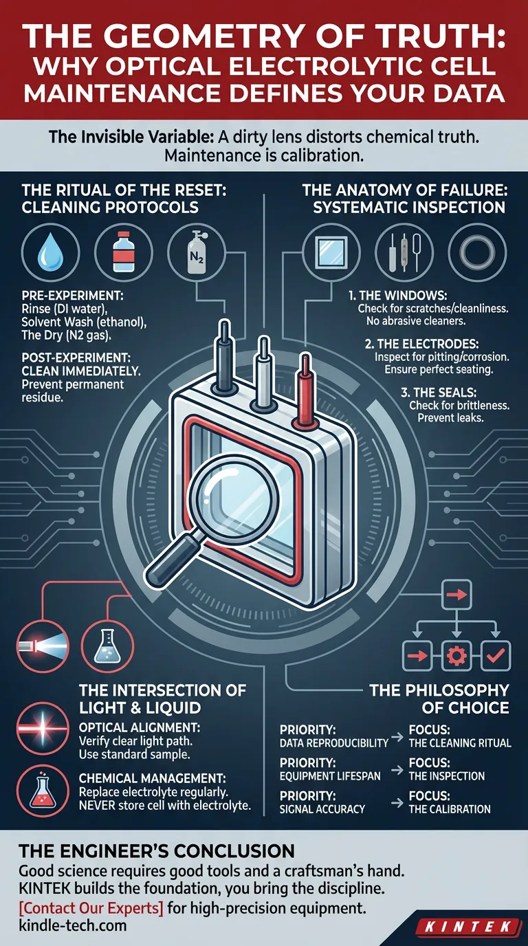 Геометрия истины: почему обслуживание вашей оптической электролитической ячейки определяет ваши данные Визуальное руководство