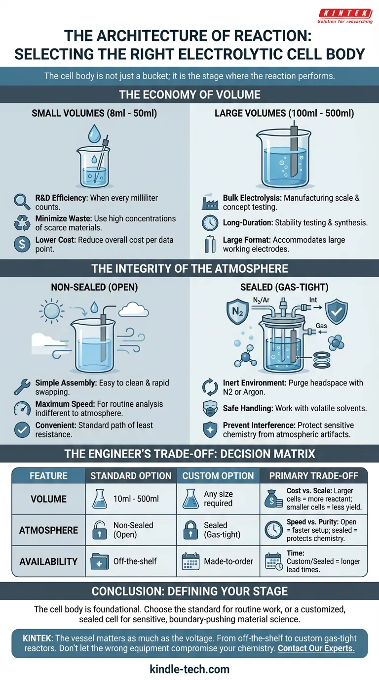 反应的架构：选择合适的电解池体 图解指南