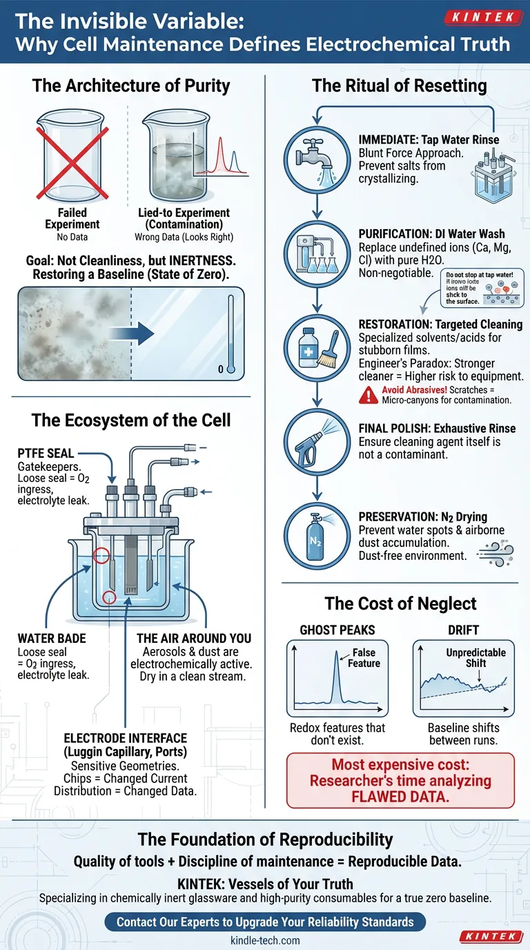 目に見えない変数：セルメンテナンスがいかに電気化学の真実を定義するか ビジュアルガイド