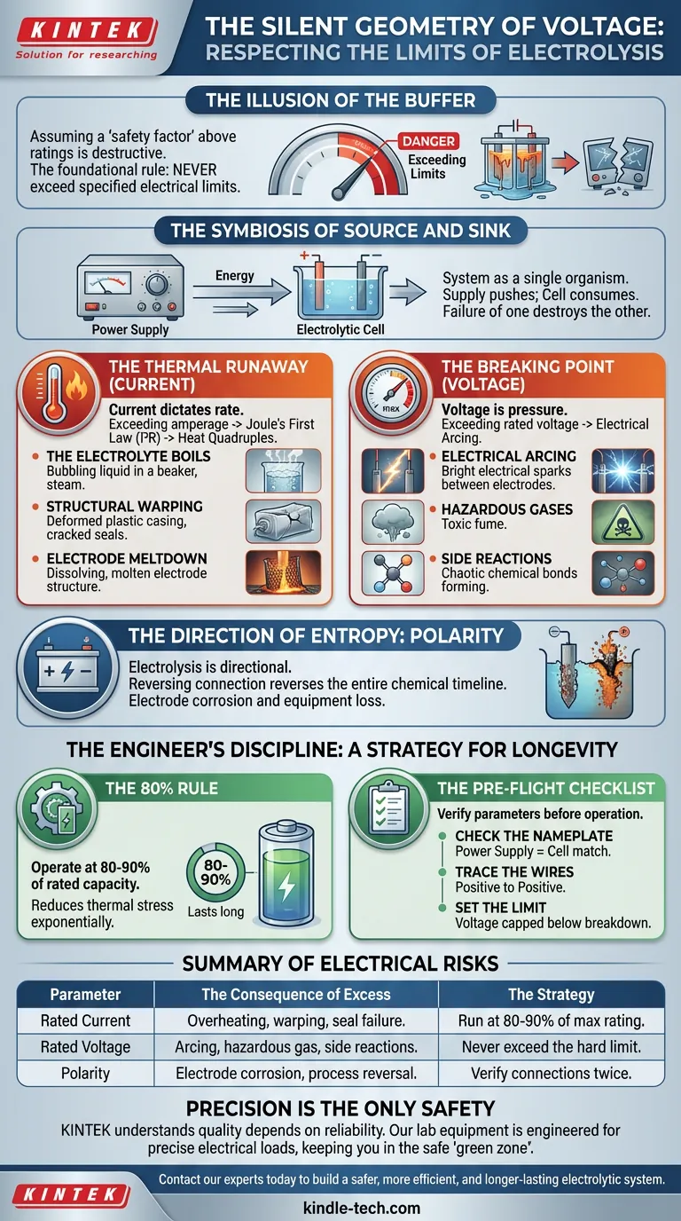 La géométrie silencieuse de la tension : Respecter les limites de l'électrolyse Guide Visuel