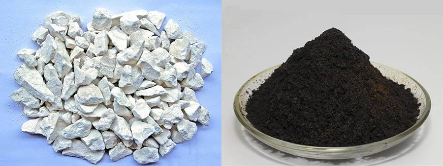 Ferric chloride and lime