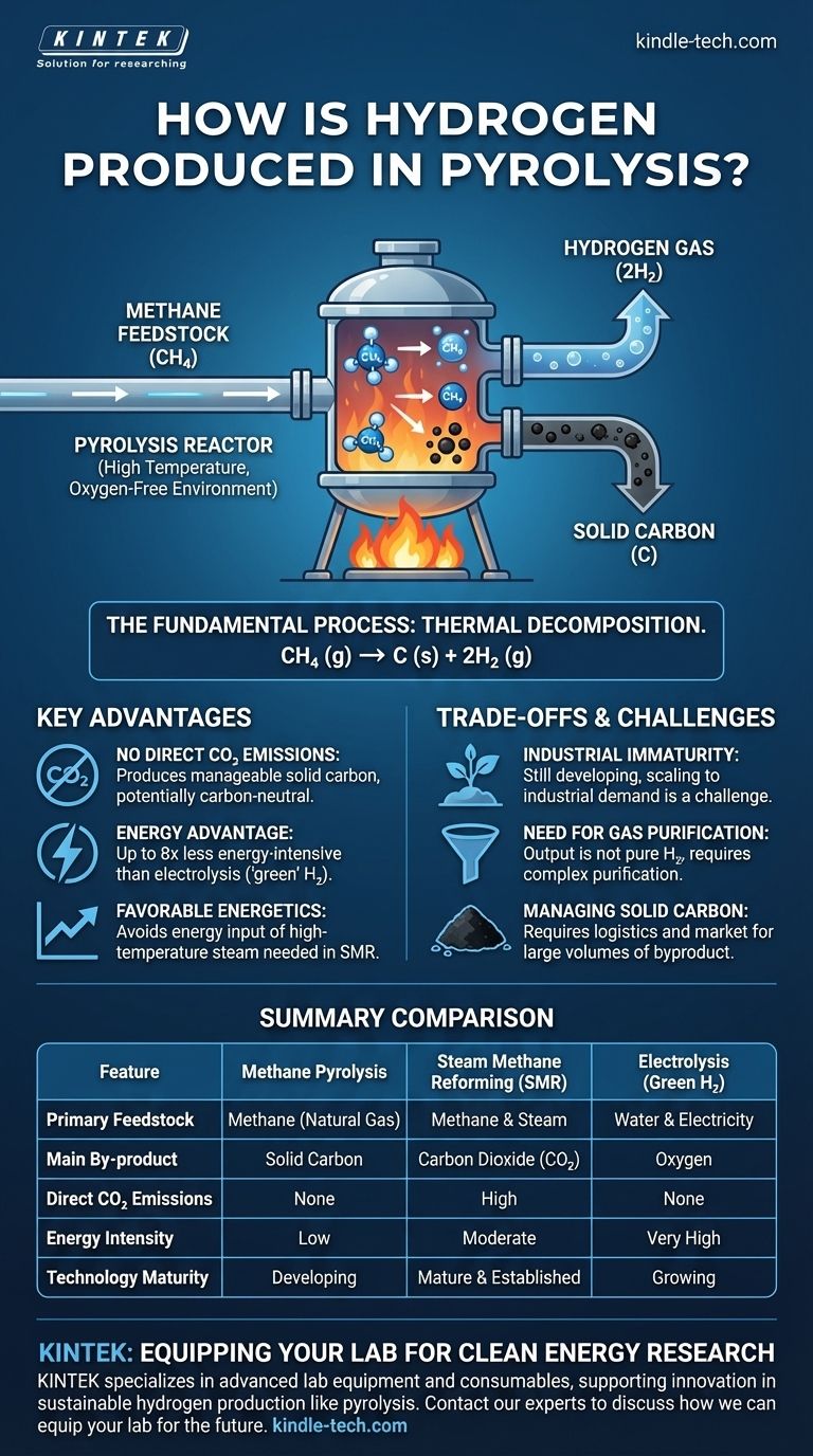 Como o hidrogénio é produzido na pirólise? Um Caminho de Baixo Carbono e Eficiência Energética para o Hidrogénio Limpo Guia Visual