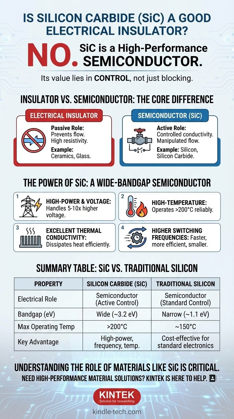 Является ли карбид кремния хорошим электроизолятором? Откройте для себя его роль в качестве высокопроизводительного полупроводника Визуальное руководство
