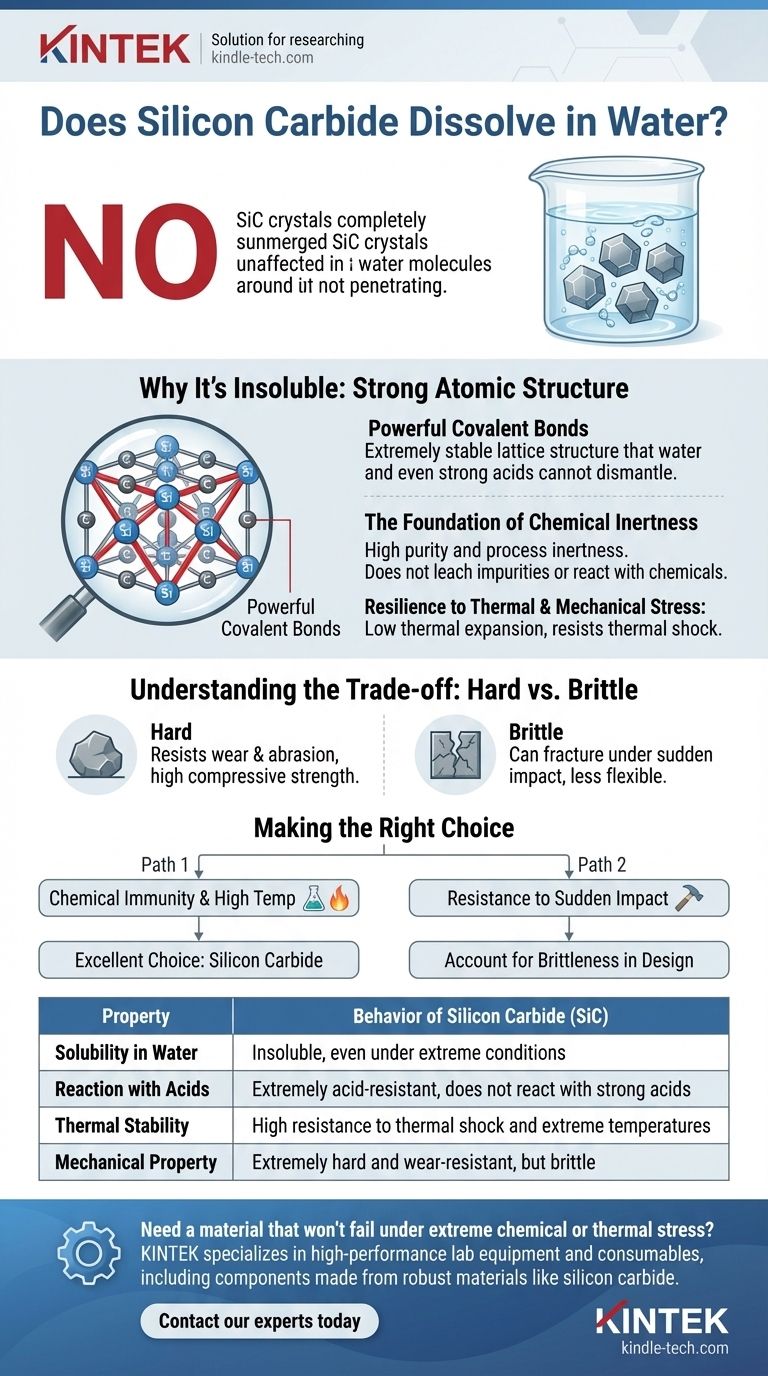 탄화규소는 물에 녹나요? 비할 데 없는 화학적 안정성 탐구 시각적 가이드