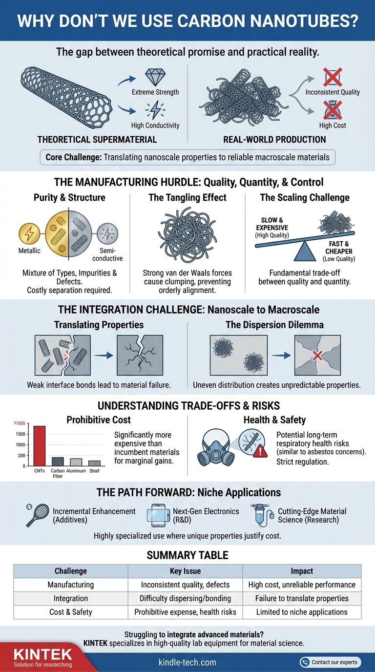 ¿Por qué no usamos nanotubos de carbono? Desbloqueando el potencial de un supermaterial Guía Visual