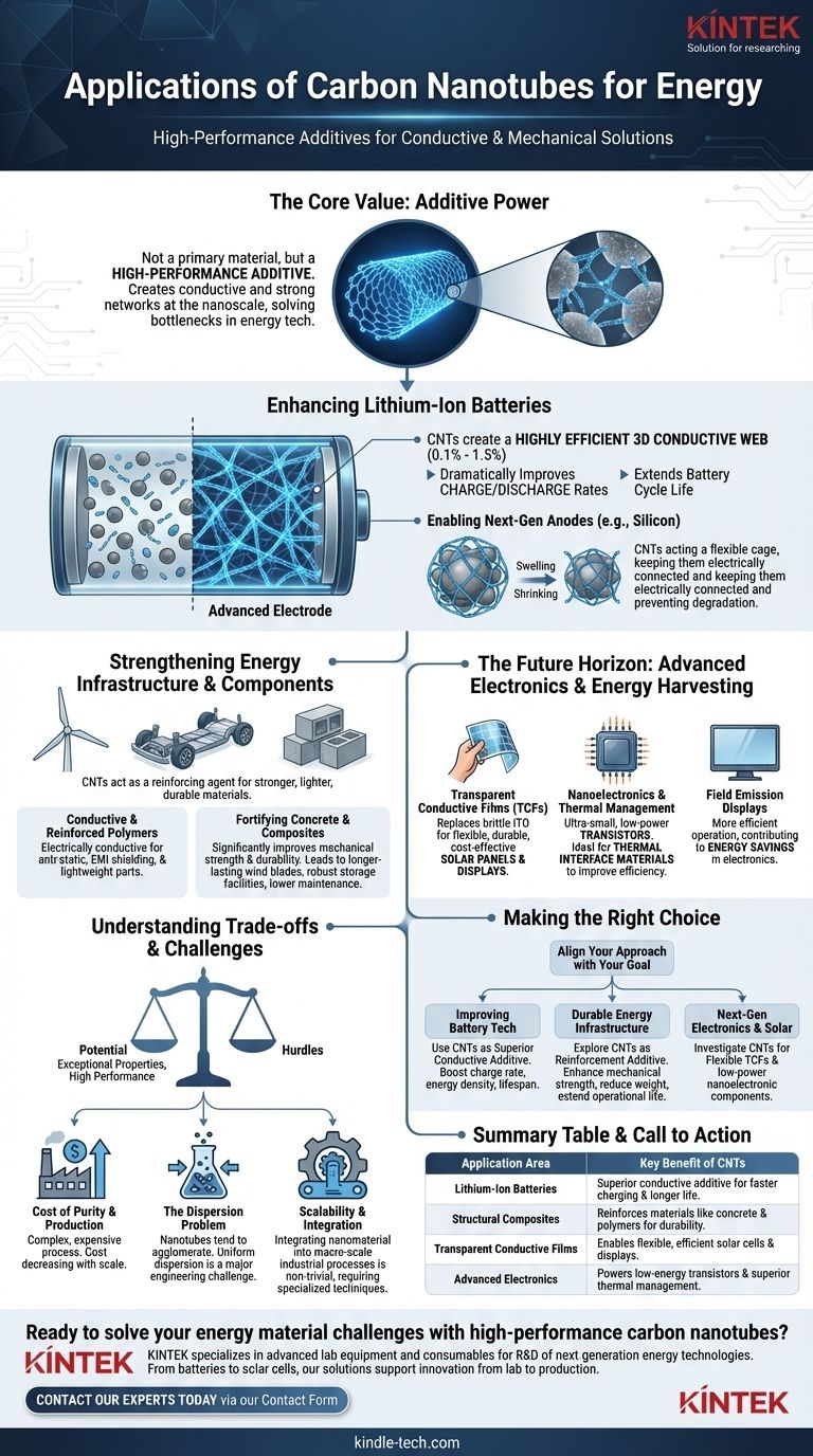 What are the applications of carbon nanotubes for energy? Enhance Battery Performance & Energy Infrastructure Visual Guide