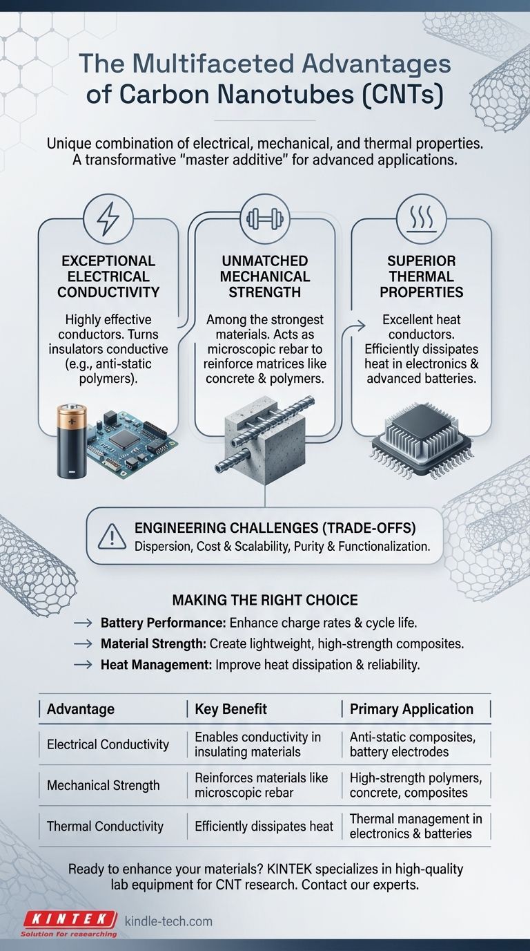 ¿Cuál de las siguientes es una ventaja de usar nanotubos de carbono? Desbloquee un rendimiento de material inigualable Guía Visual