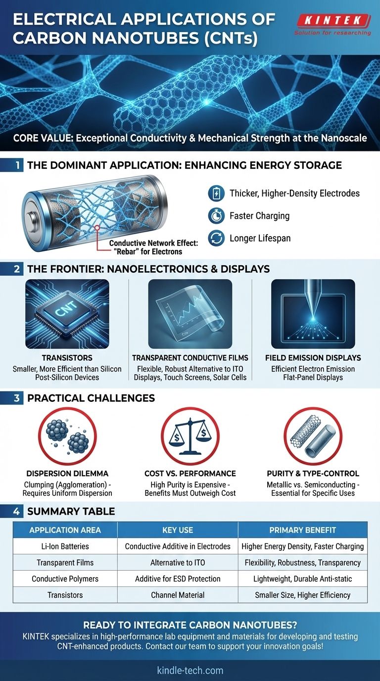 Quelles sont les applications électriques des nanotubes de carbone ? Améliorer les performances des batteries et de l'électronique Guide Visuel