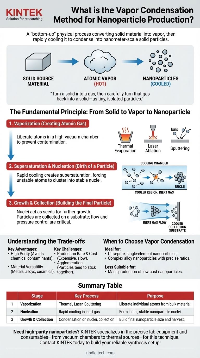 Was ist die Dampfkondensationsmethode zur Herstellung von Nanopartikeln? Ein Leitfaden zur Synthese hochreiner Nanopartikel Visuelle Anleitung