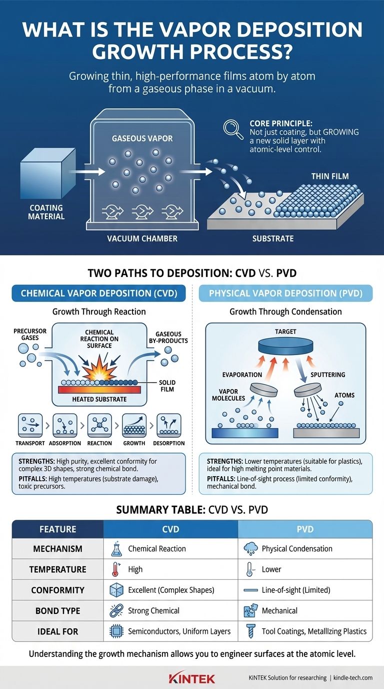 什么是气相沉积生长过程？原子级生长高性能薄膜 图解指南
