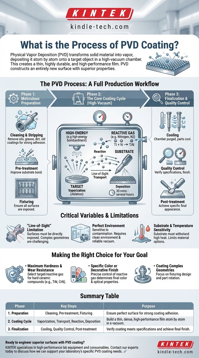 Was ist der Prozess der PVD-Beschichtung? Eine Schritt-für-Schritt-Anleitung für langlebige, hochleistungsfähige Oberflächen Visuelle Anleitung