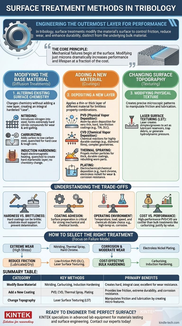 Quali sono i metodi di trattamento superficiale in tribologia? Migliorare la resistenza all'usura e ridurre l'attrito Guida Visiva