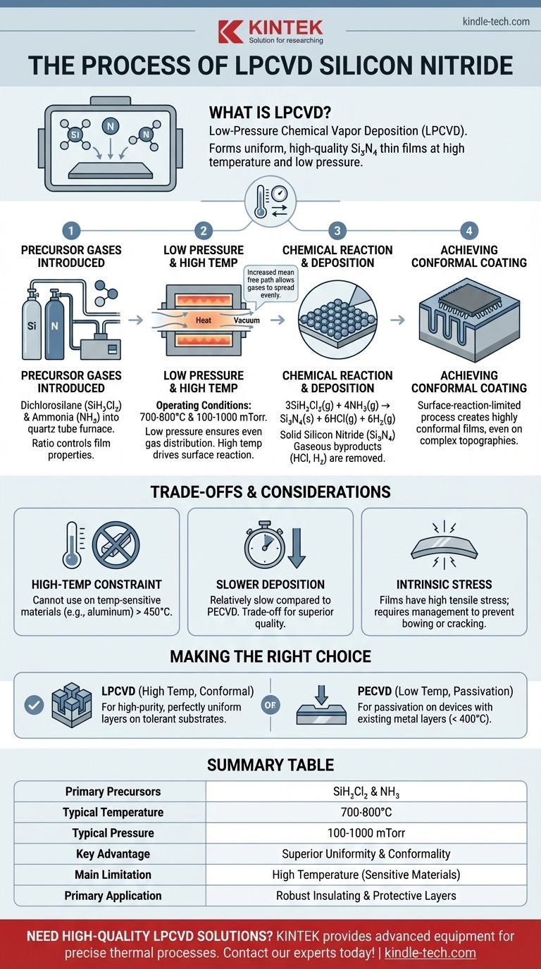 LPCVD 질화규소 공정이란 무엇인가요? 고품질의 균일한 박막을 위한 가이드 시각적 가이드