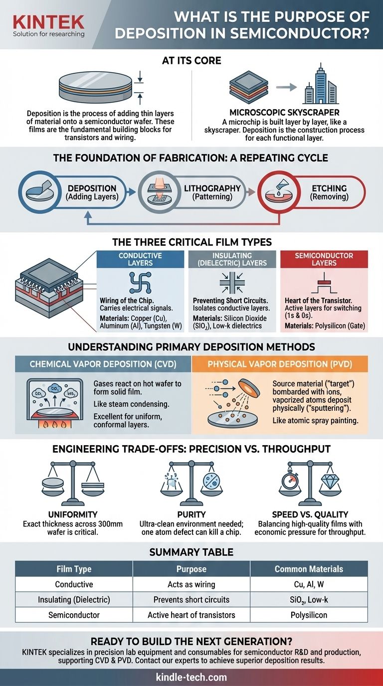 반도체에서 증착(Deposition)의 목적은 무엇입니까? 층층이 첨단 마이크로칩을 구축합니다. 시각적 가이드