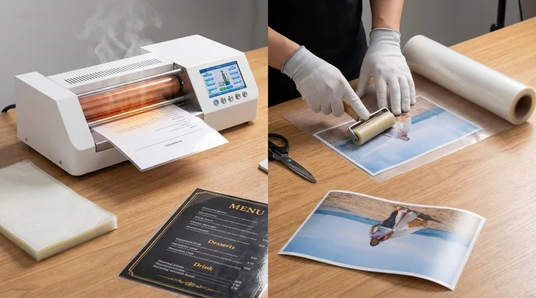 热覆膜和冷覆膜有什么区别？为您的文件选择正确的方法