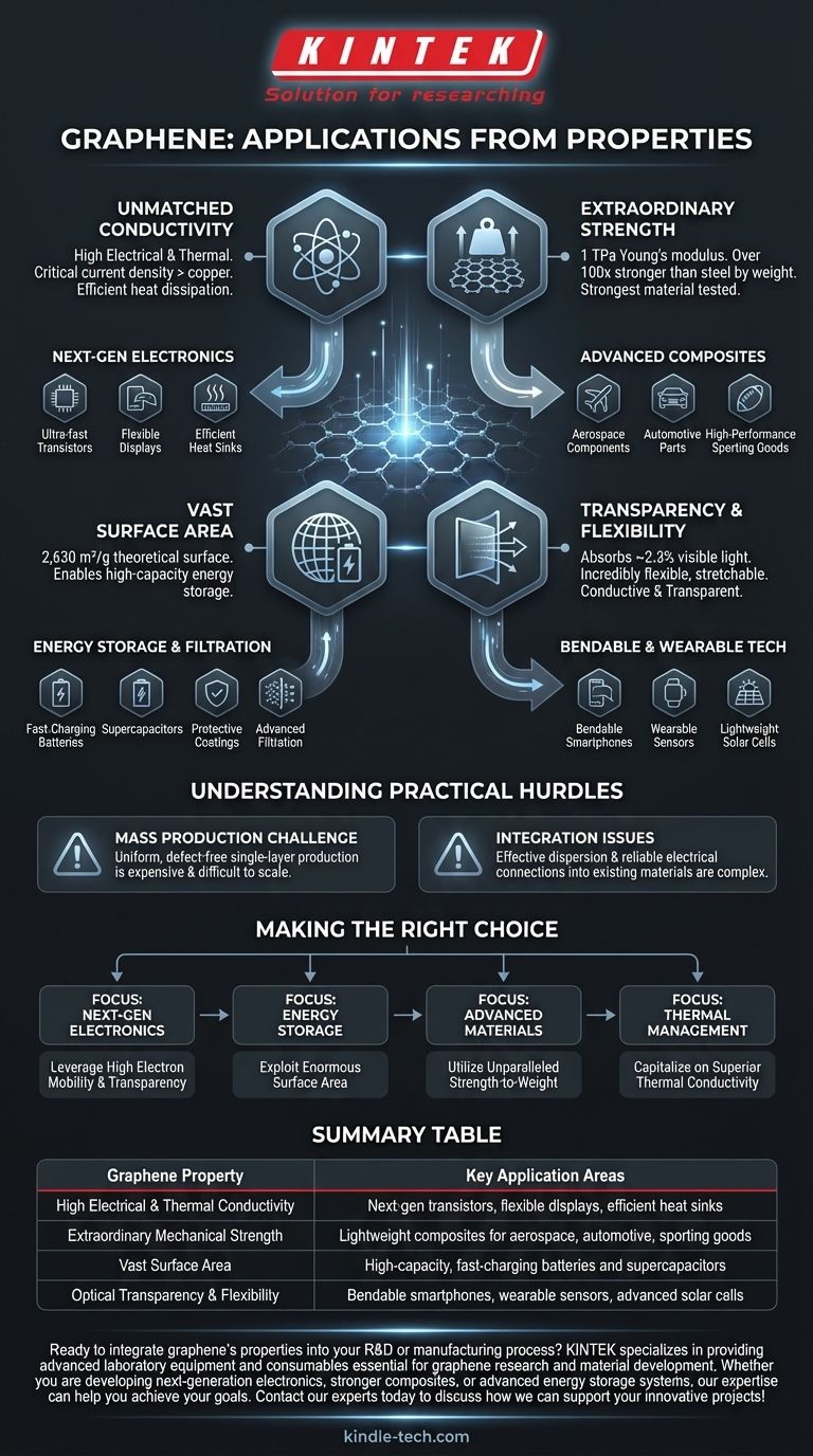 Quais são as aplicações das propriedades do grafeno? Desbloqueando Eletrônicos e Materiais de Próxima Geração Guia Visual
