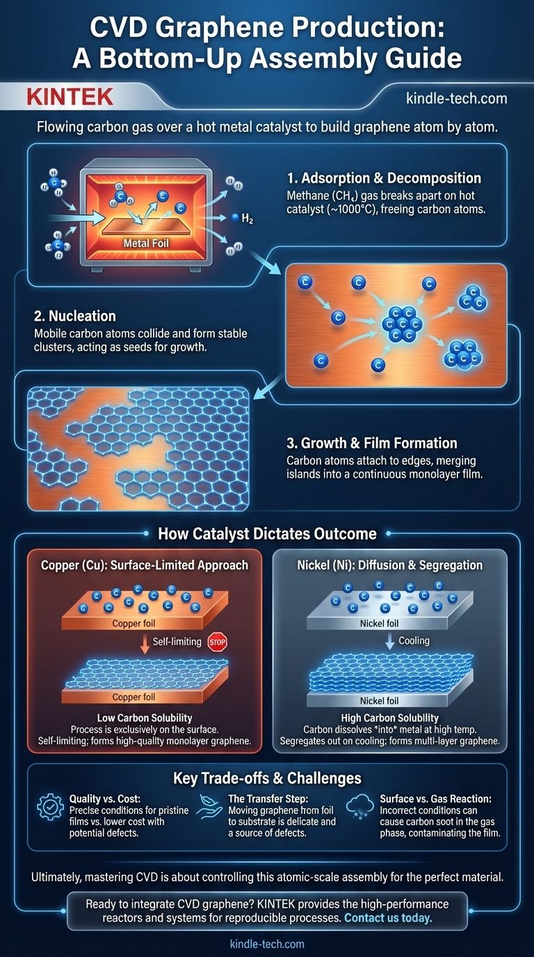 How is graphene produced in CVD? A Guide to Controlled, Large-Scale Synthesis Visual Guide