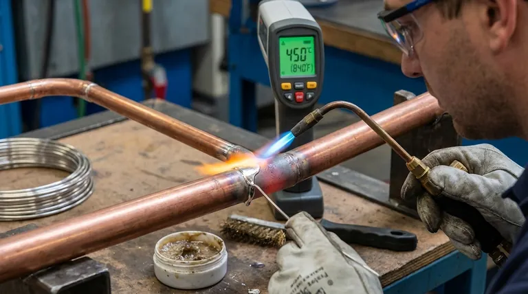 Qual é a temperatura mínima de fusão para material de brasagem? A Explicação do Limite de 450°C