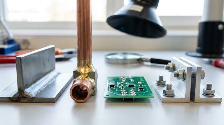 ¿Cuál es la alternativa a la soldadura fuerte (brazing)? Compare la soldadura por fusión (welding), la soldadura blanda (soldering) y la fijación mecánica