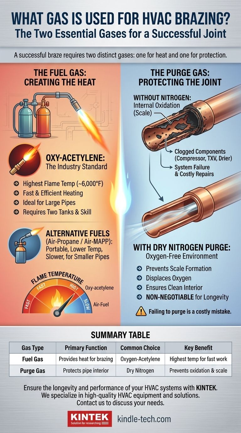 Quale gas viene utilizzato per la brasatura HVAC? Padroneggia i due gas per una sigillatura perfetta e duratura Guida Visiva