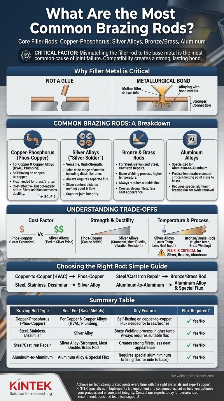 가장 일반적인 브레이징 봉은 무엇인가요? 구리-인, 은 합금 등에 대한 안내서 시각적 가이드