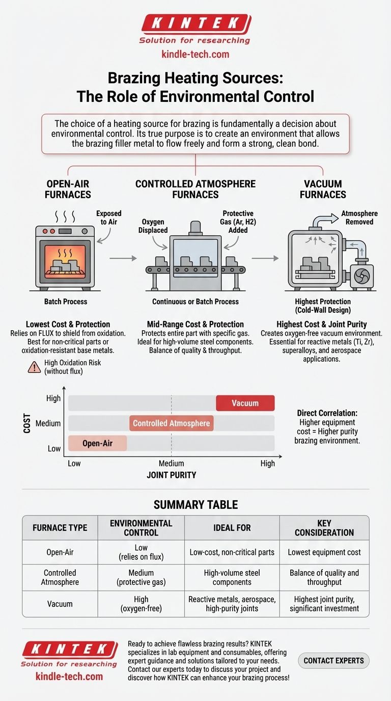 ما هي أنواع مصادر التسخين المستخدمة في اللحام بالنحاس؟ اختيار الفرن المناسب لتطبيقك دليل مرئي