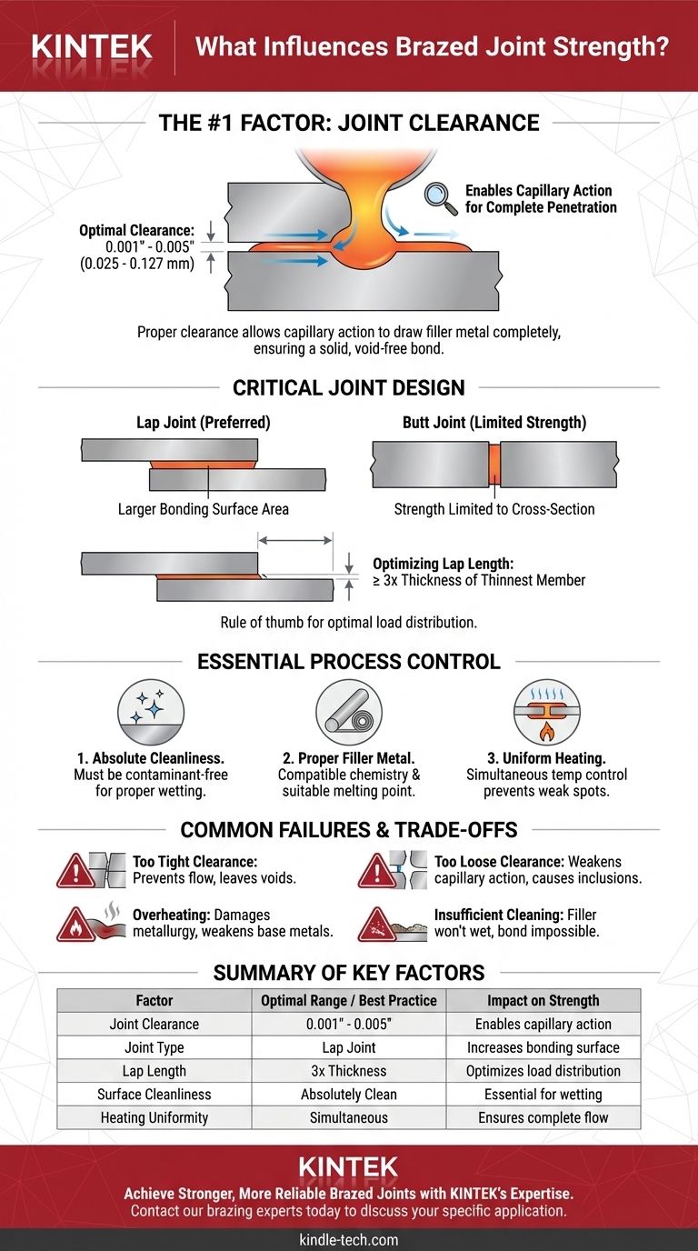 Quel est le facteur le plus important influençant la résistance du joint brasé ? Maîtriser le jeu du joint pour une résistance maximale Guide Visuel