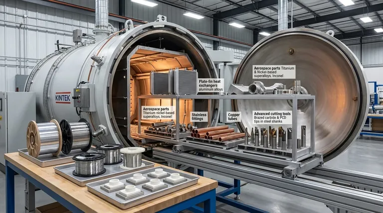 Quais materiais são usados na brasagem a vácuo? Um guia para metais, ligas e seleção de materiais de enchimento