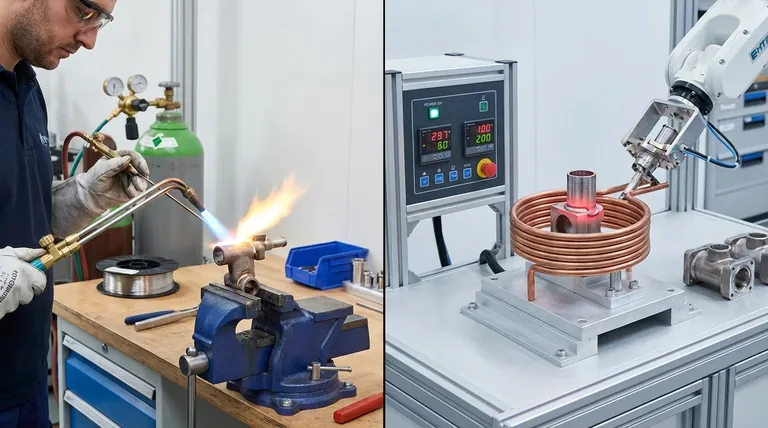 Quelle est la différence entre le brasage à la flamme et le brasage par induction ? Précision ou flexibilité pour vos besoins de brasage