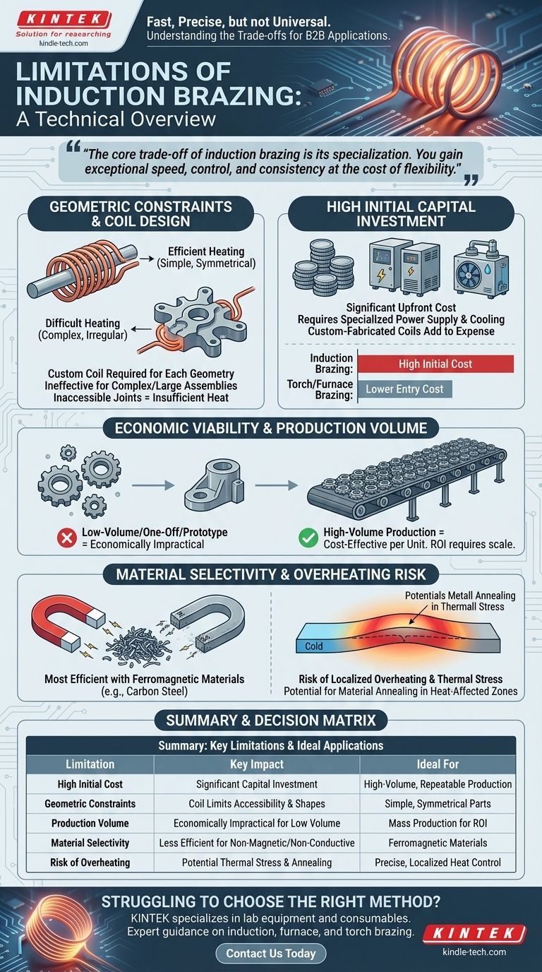 ما هي قيود اللحام بالنحاس بالحث؟ التكاليف المرتفعة، والقيود الهندسية، والمزيد دليل مرئي