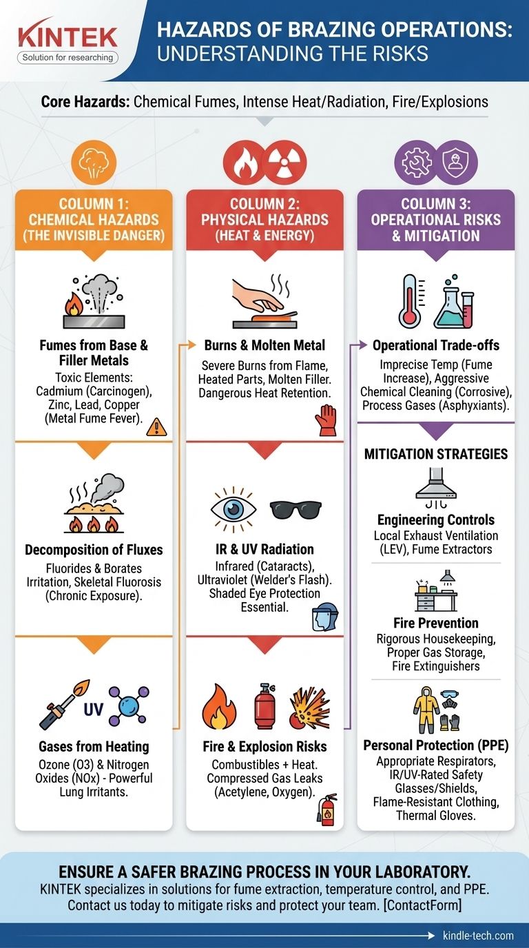 What are the hazards of brazing operations? Protect Your Team from Toxic Fumes and Burns Visual Guide