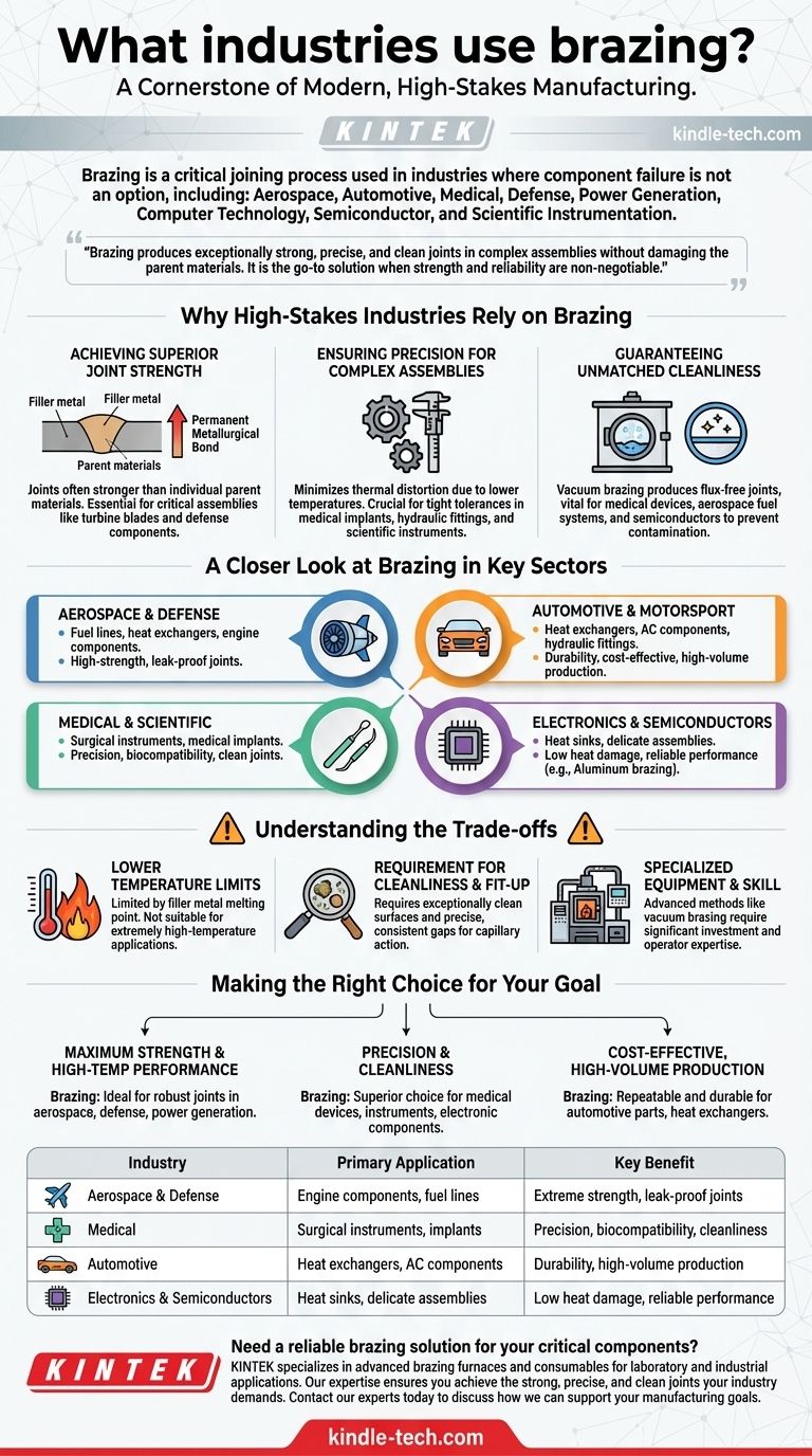 ما هي الصناعات التي تستخدم اللحام بالنحاس؟ حقق قوة ودقة لا مثيل لهما في التصنيع الحاسم دليل مرئي