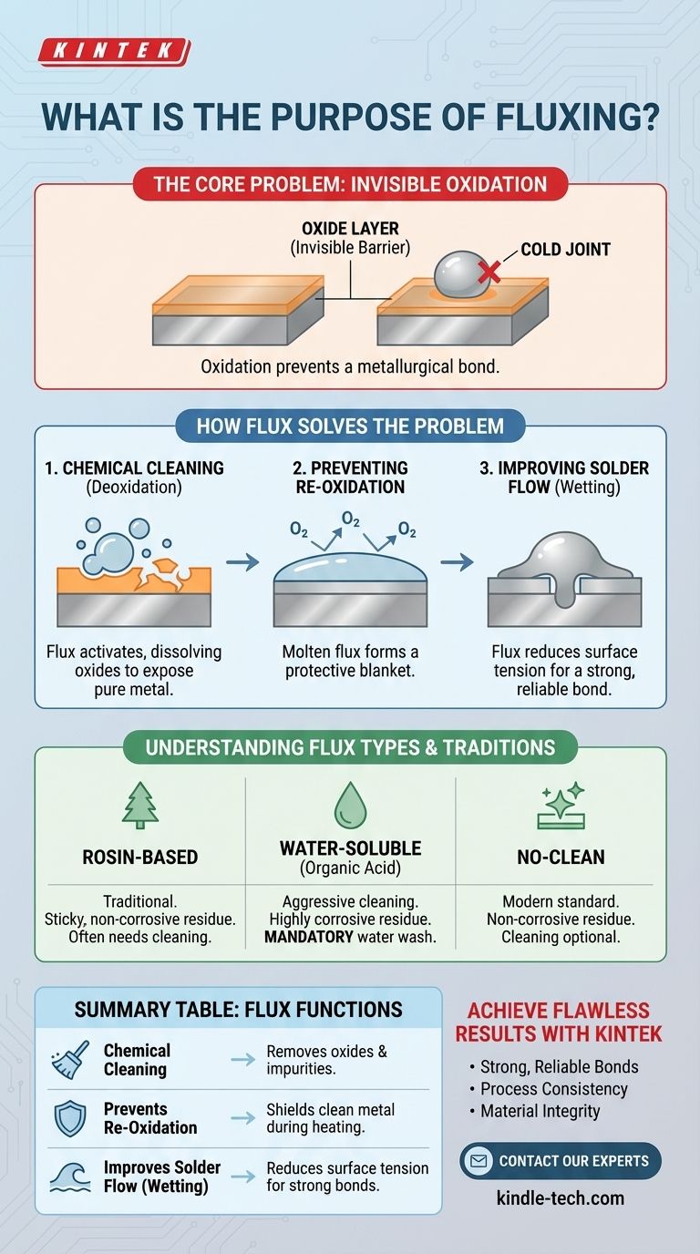 Qual è lo scopo del flussante? La guida essenziale per giunzioni a saldare forti e affidabili Guida Visiva
