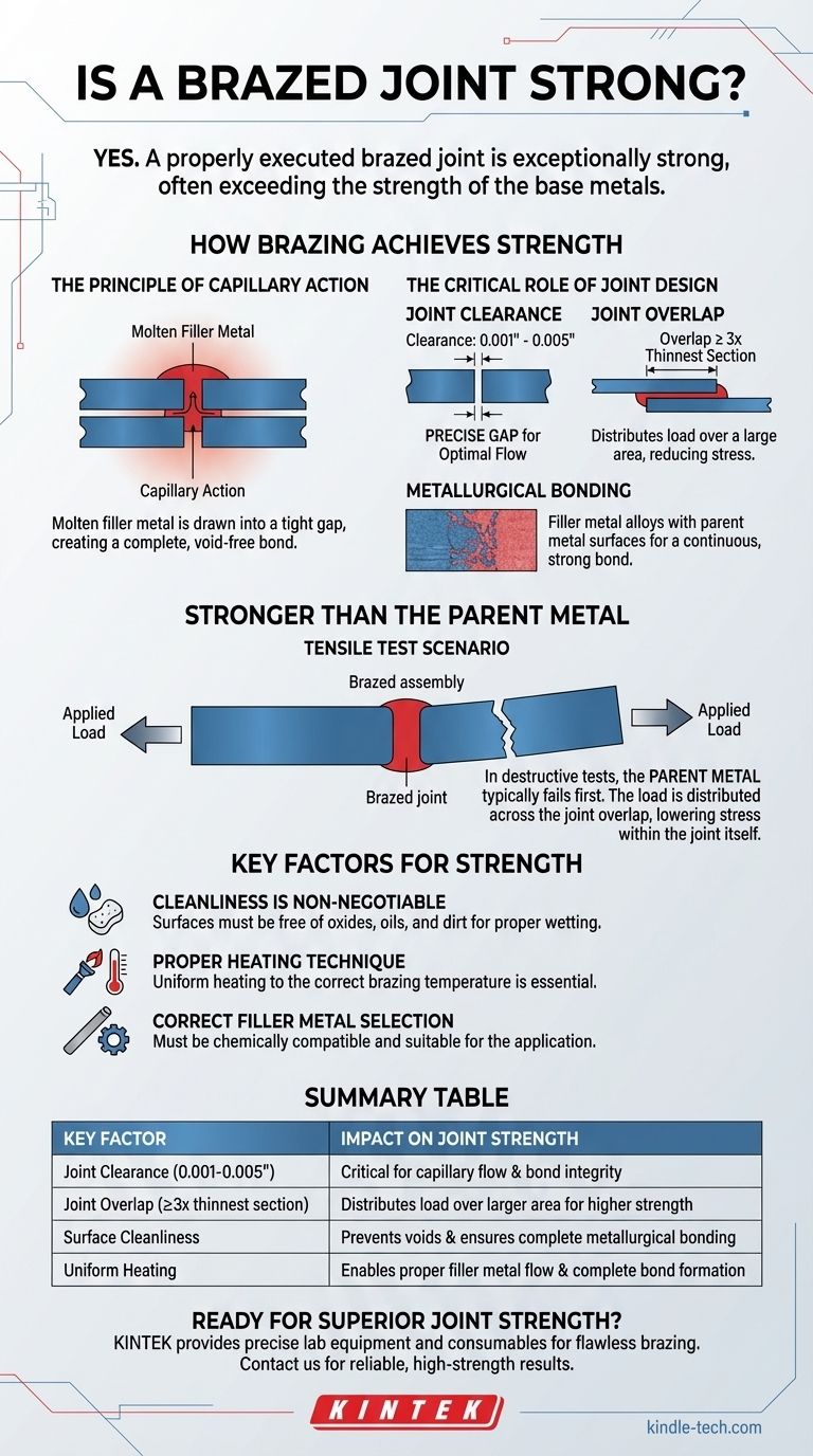 Ist eine Hartlötverbindung stark? Ja, sie kann stärker sein als das Grundmaterial Visuelle Anleitung