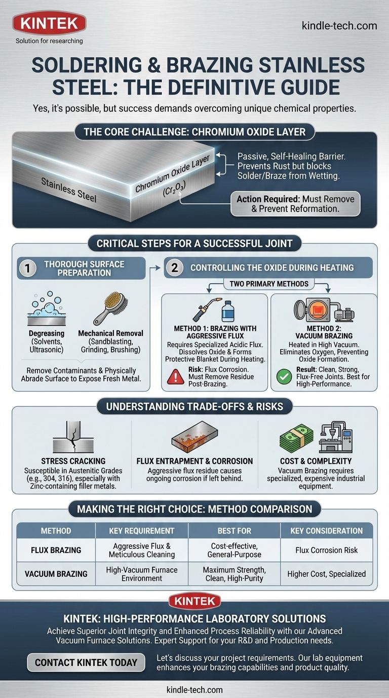 ¿Se puede soldar o soldar fuerte el acero inoxidable? Domine el proceso para obtener uniones fuertes y duraderas Guía Visual