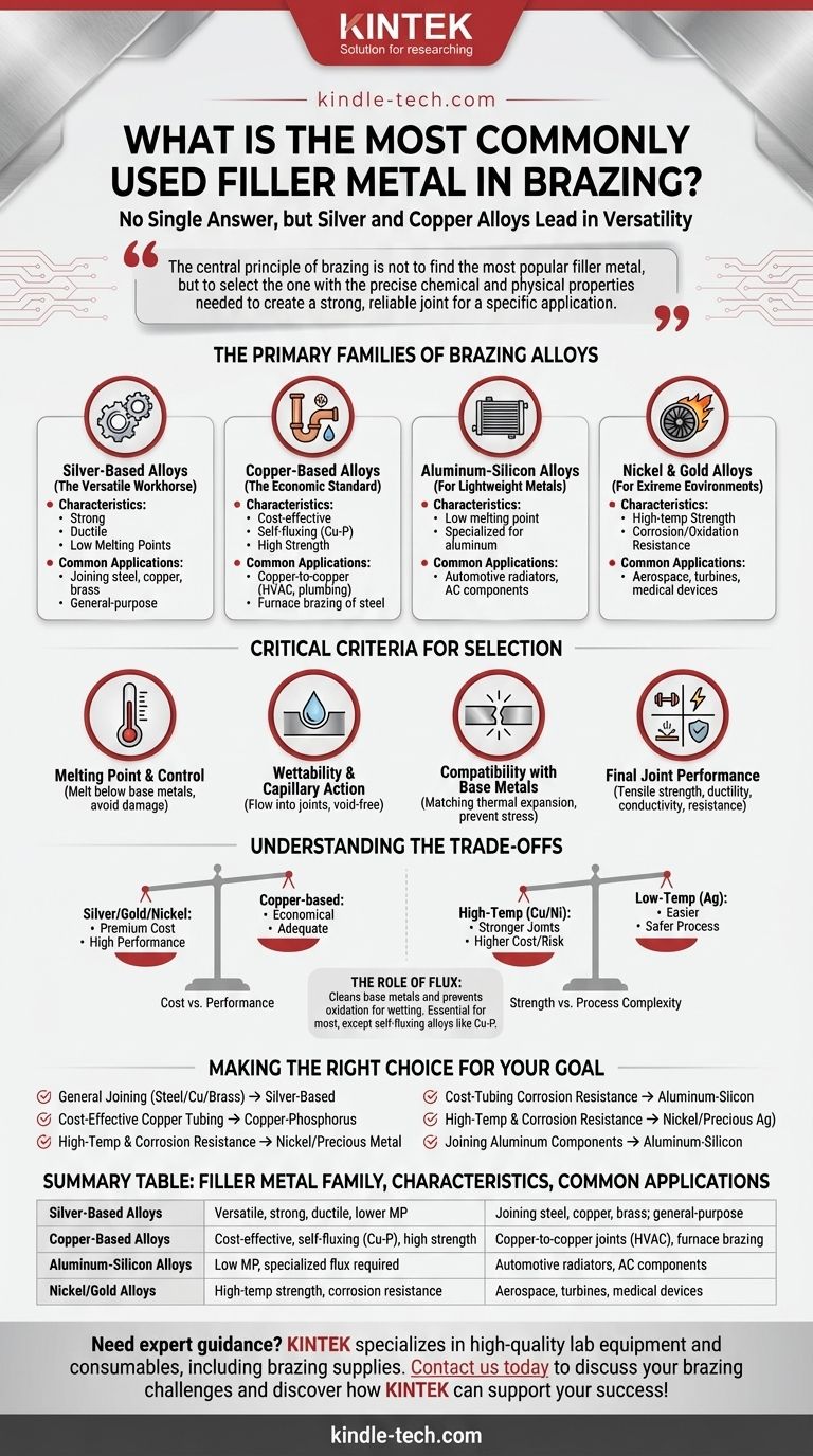 What is the most commonly used filler metal in brazing? Discover the Best Alloys for Strong Joints Visual Guide