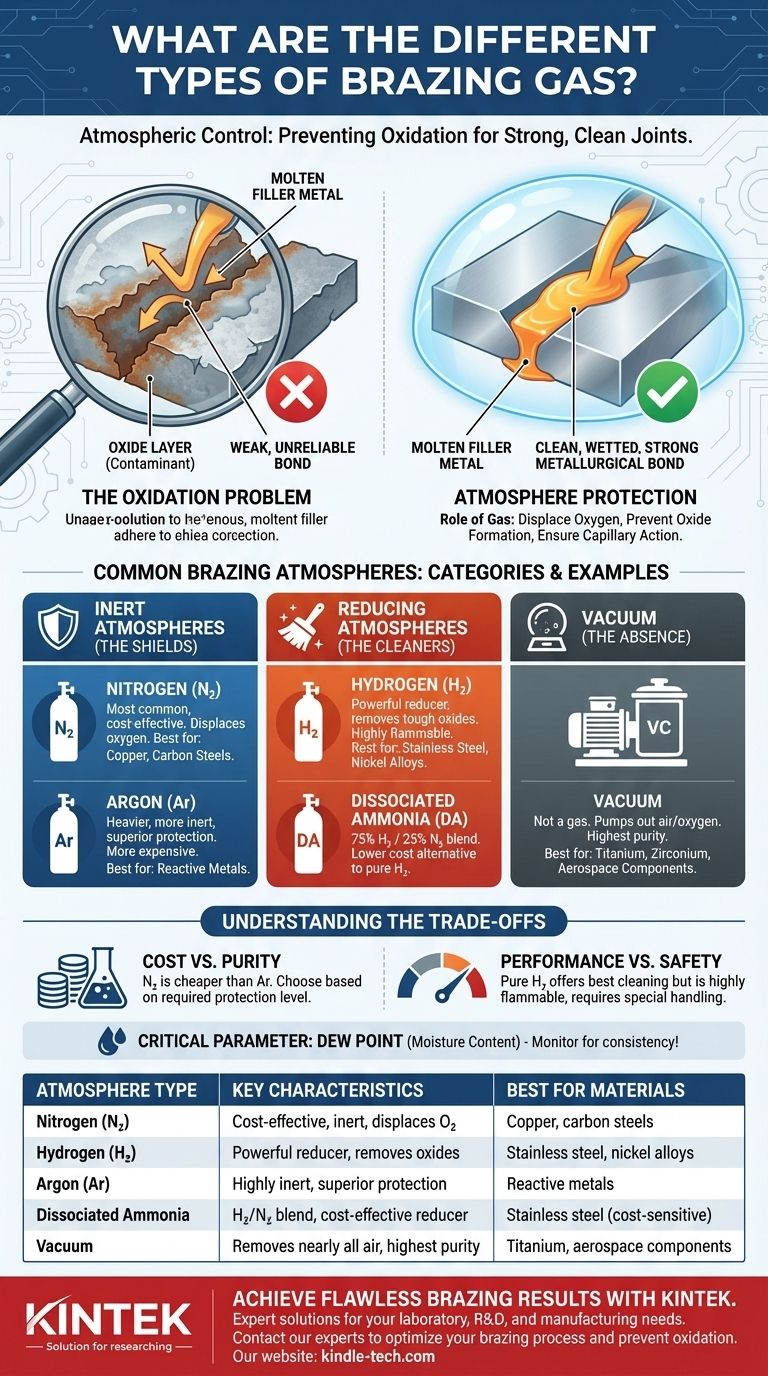 What are the different types of brazing gas? Choose the Right Atmosphere for Strong, Clean Joints Visual Guide