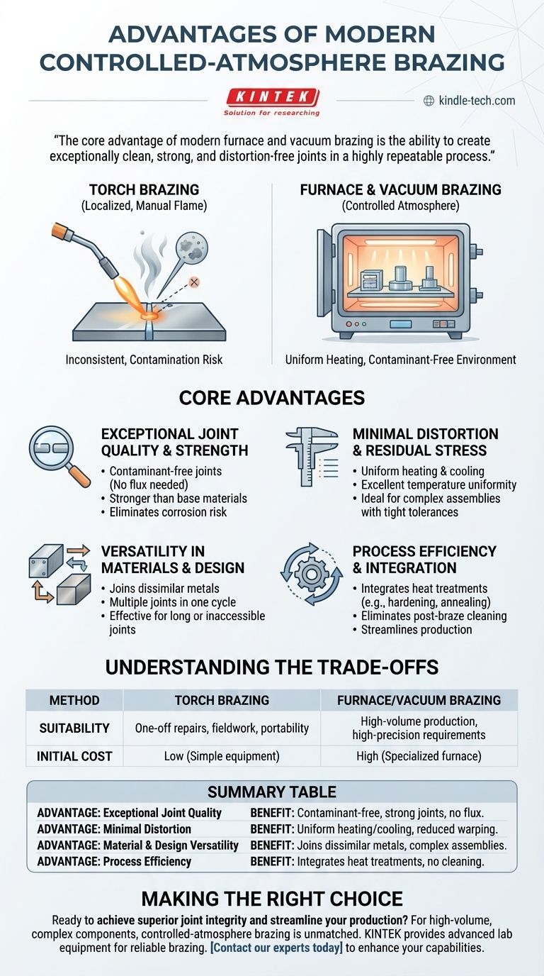 Quali sono i vantaggi della brasatura a cannello? Scopri il controllo superiore della brasatura moderna Guida Visiva
