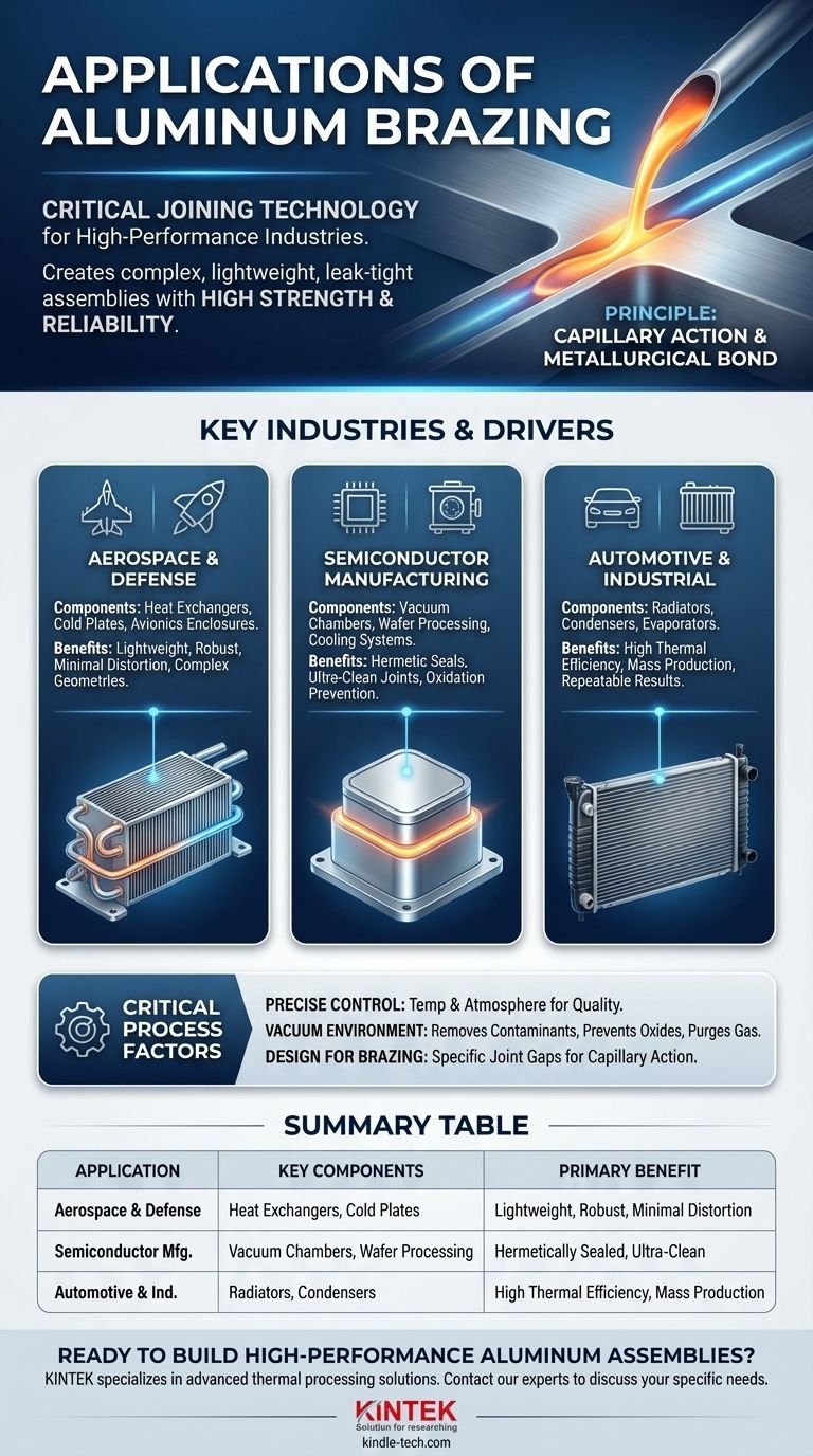 알루미늄 브레이징의 응용 분야는 무엇인가요? 강력하고 가벼우며 기밀성이 뛰어난 조립품 제작 시각적 가이드