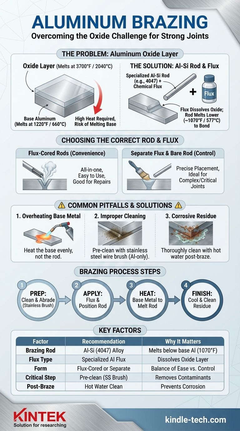 ما نوع قضيب اللحام الذي يستخدم للحام الألمنيوم بالنحاس؟ أتقن القضيب والتدفق المناسبين للحصول على رابطة قوية دليل مرئي
