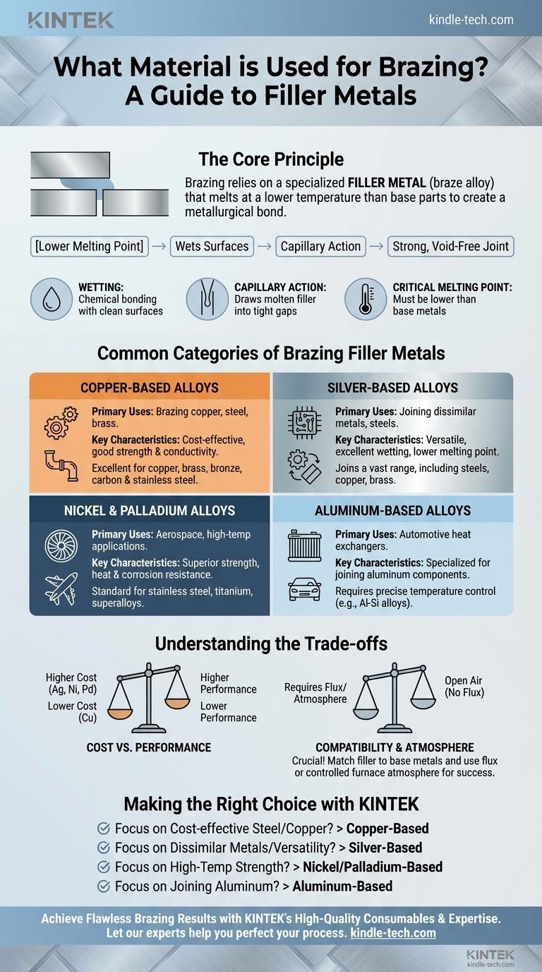 ما هي المواد المستخدمة في اللحام بالنحاس؟ اختر سبيكة الحشو المناسبة للحصول على رابطة قوية ومتينة دليل مرئي
