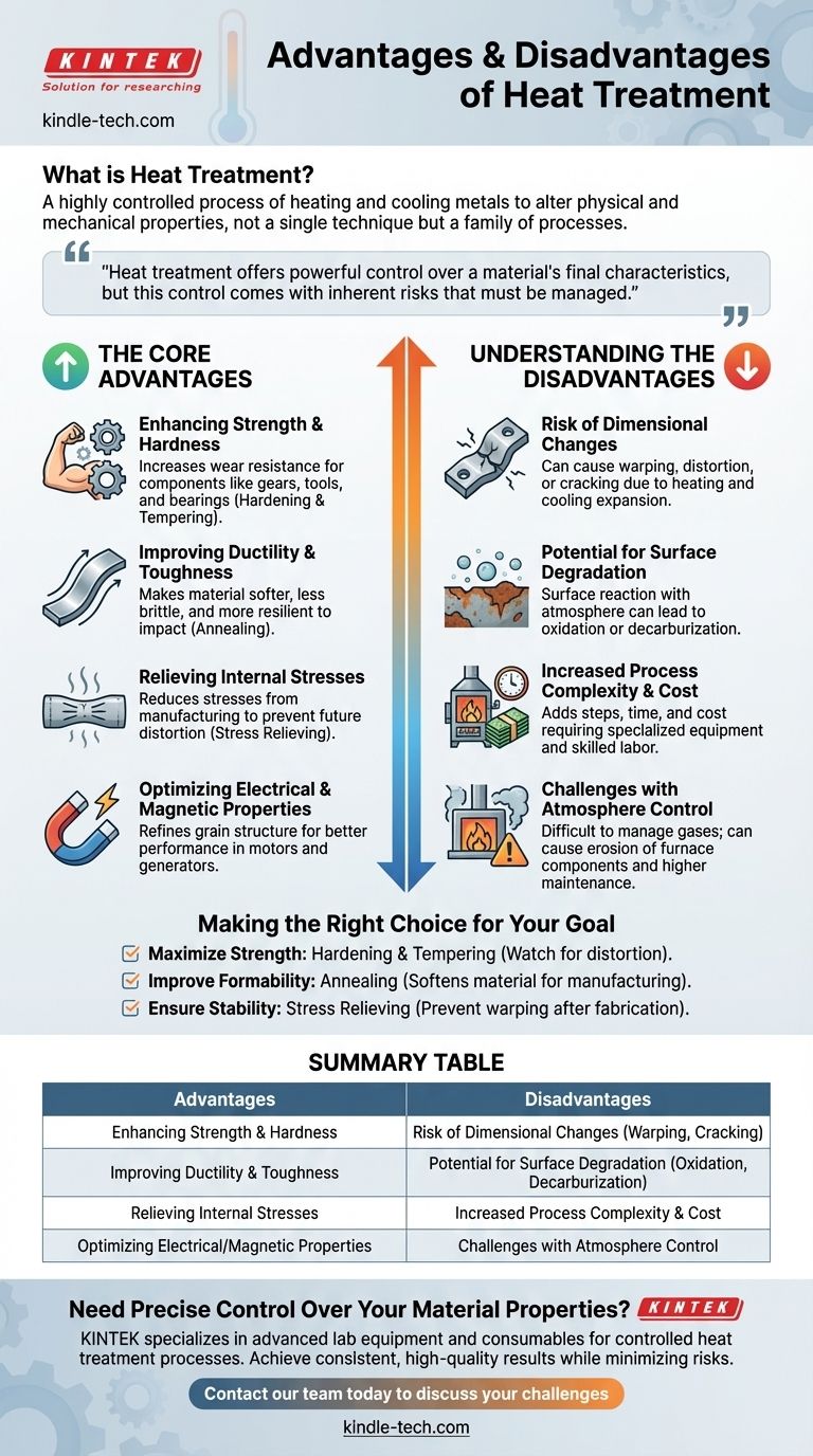 Quali sono i vantaggi e gli svantaggi del trattamento termico? Padroneggia le proprietà dei materiali per la tua applicazione Guida Visiva