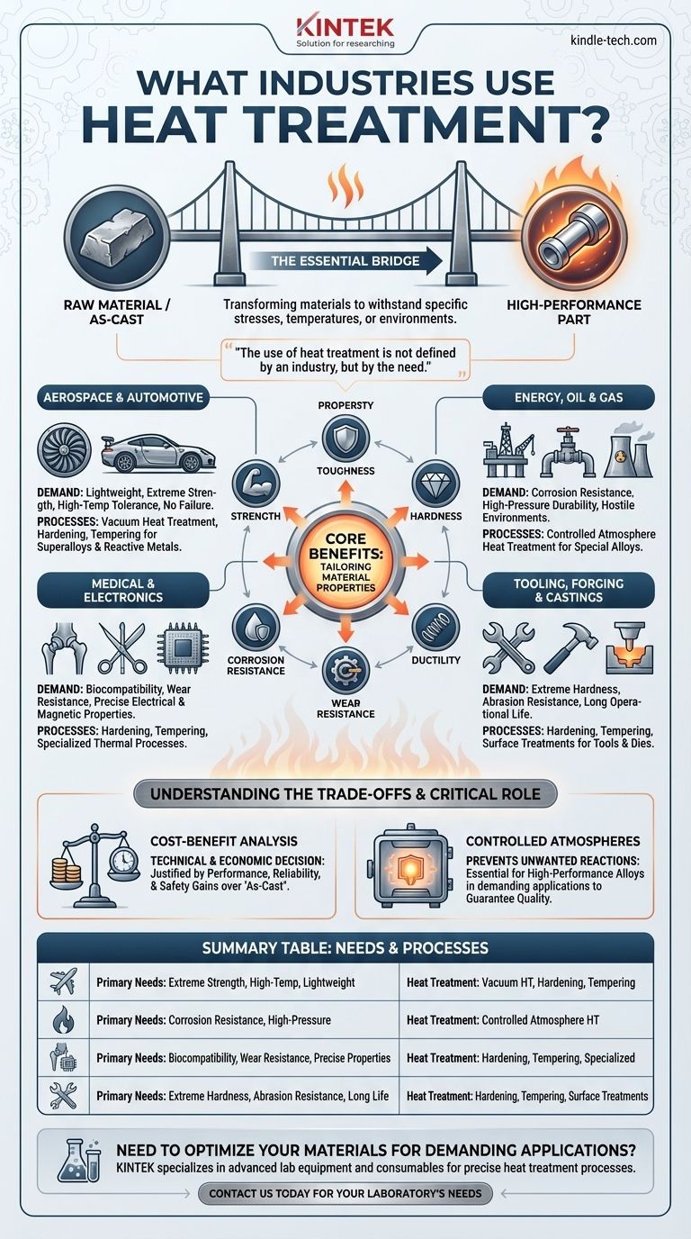 ما هي الصناعات التي تستخدم المعالجة الحرارية؟ دليل لتعزيز أداء المواد عبر القطاعات دليل مرئي
